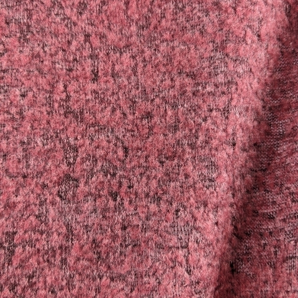 Elan woman’s Red Maroon Burnout Cowl Neck lightweight pullover Sweater - Picture 5 of 7